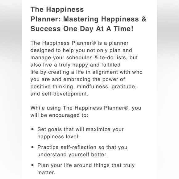 Anthropologie THE 100-DAY HAPPINESS PLANNER Lilac Mindfulness Therapy Journal - Picture 6 of 9